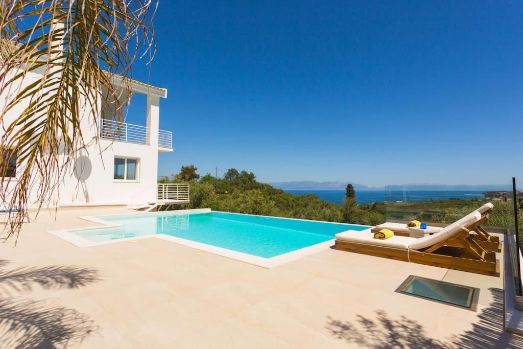 Koroni - Villa Merkouri - Entire Villa With Panoramic View ภายนอก รูปภาพ